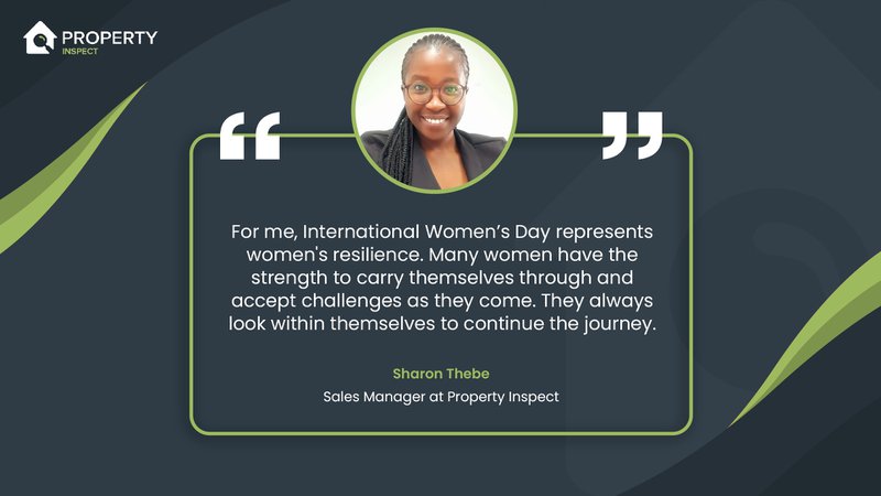 International Women's Day 23 Quote Sharon Thebe Proptech