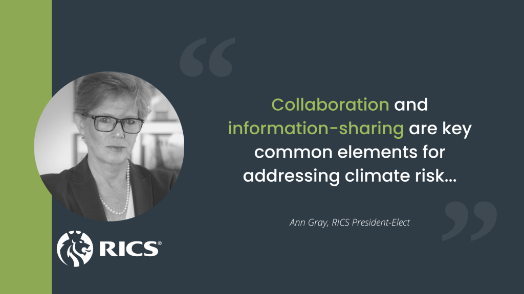 What does the RICS Sustainability Report tell us about technology adoption in the property industry? RICS Sustainability Quote - Ann Gray