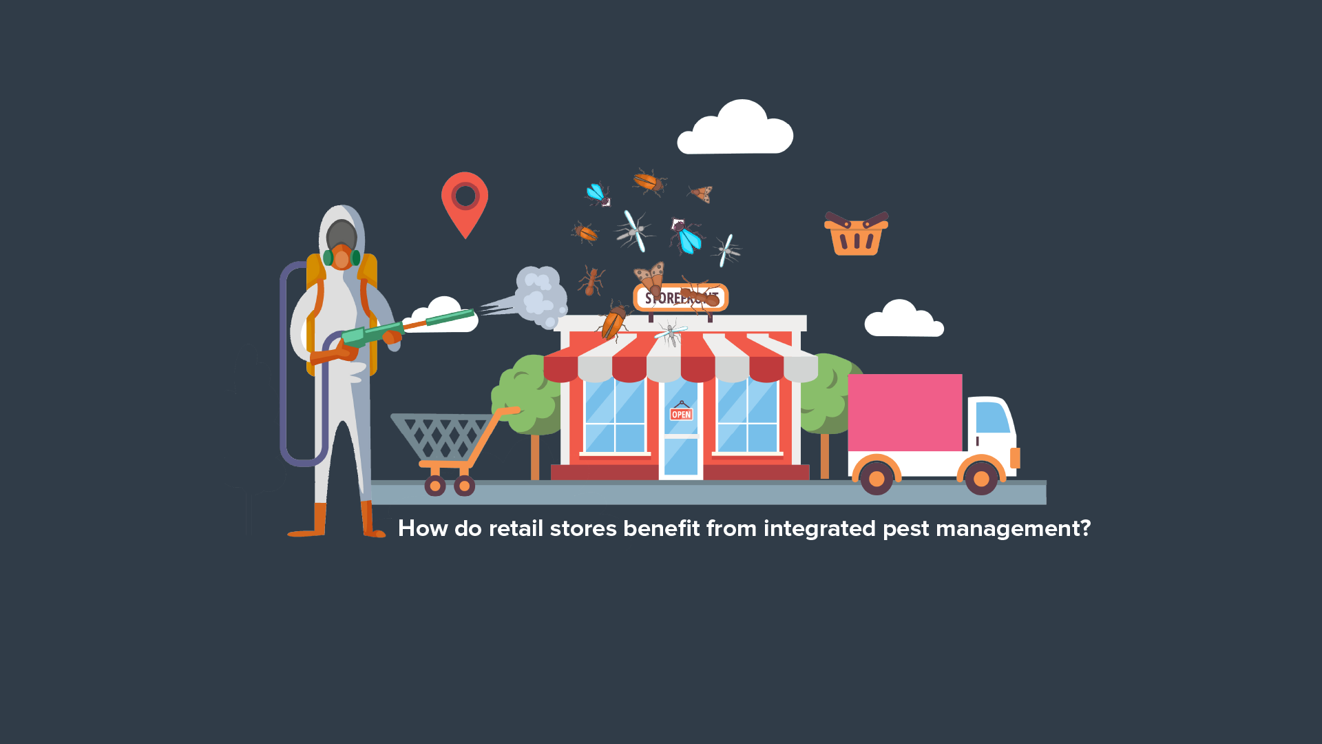 How do retail stores benefit from integrated pest management?