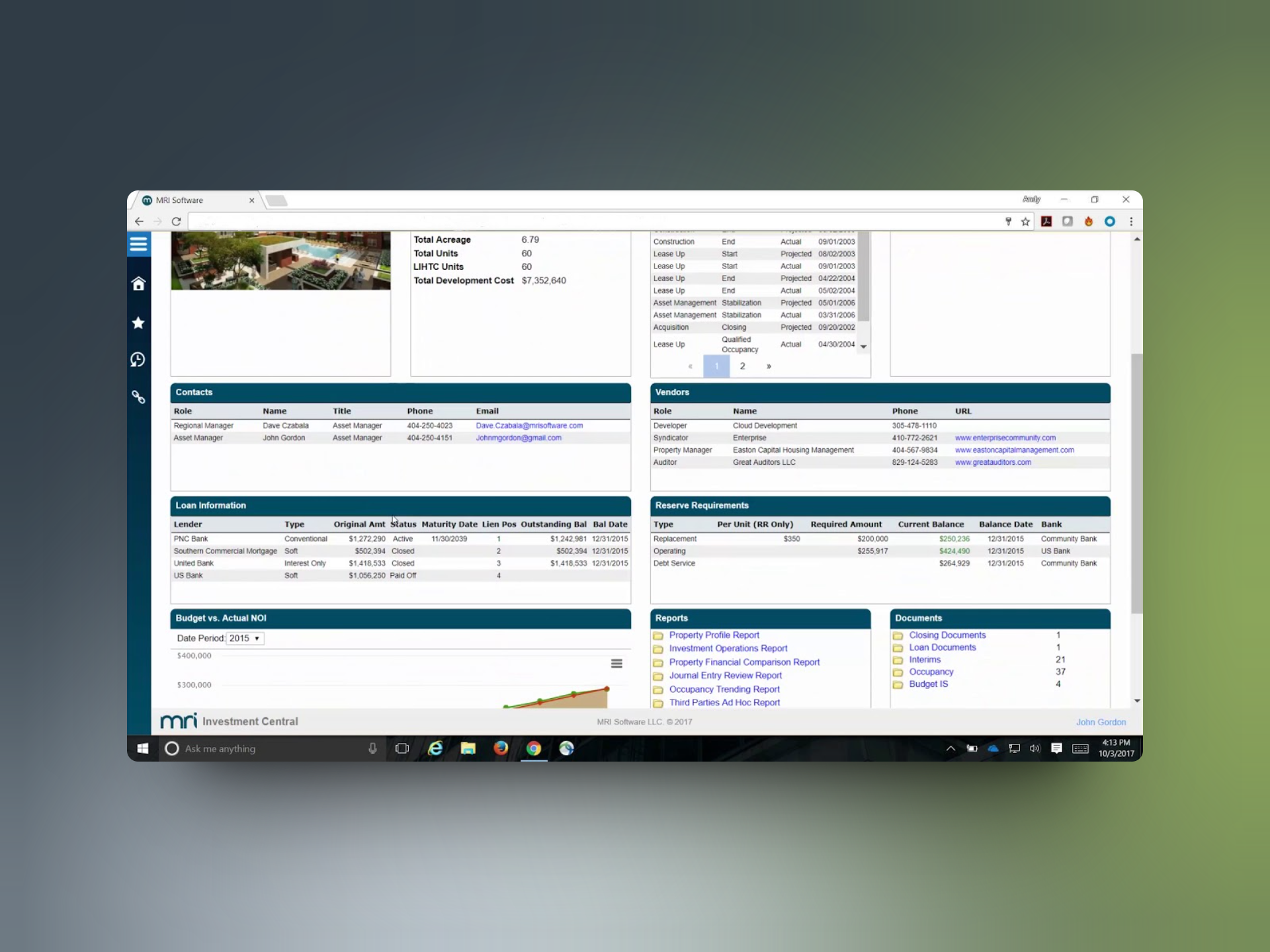 best commercial property management software MRI