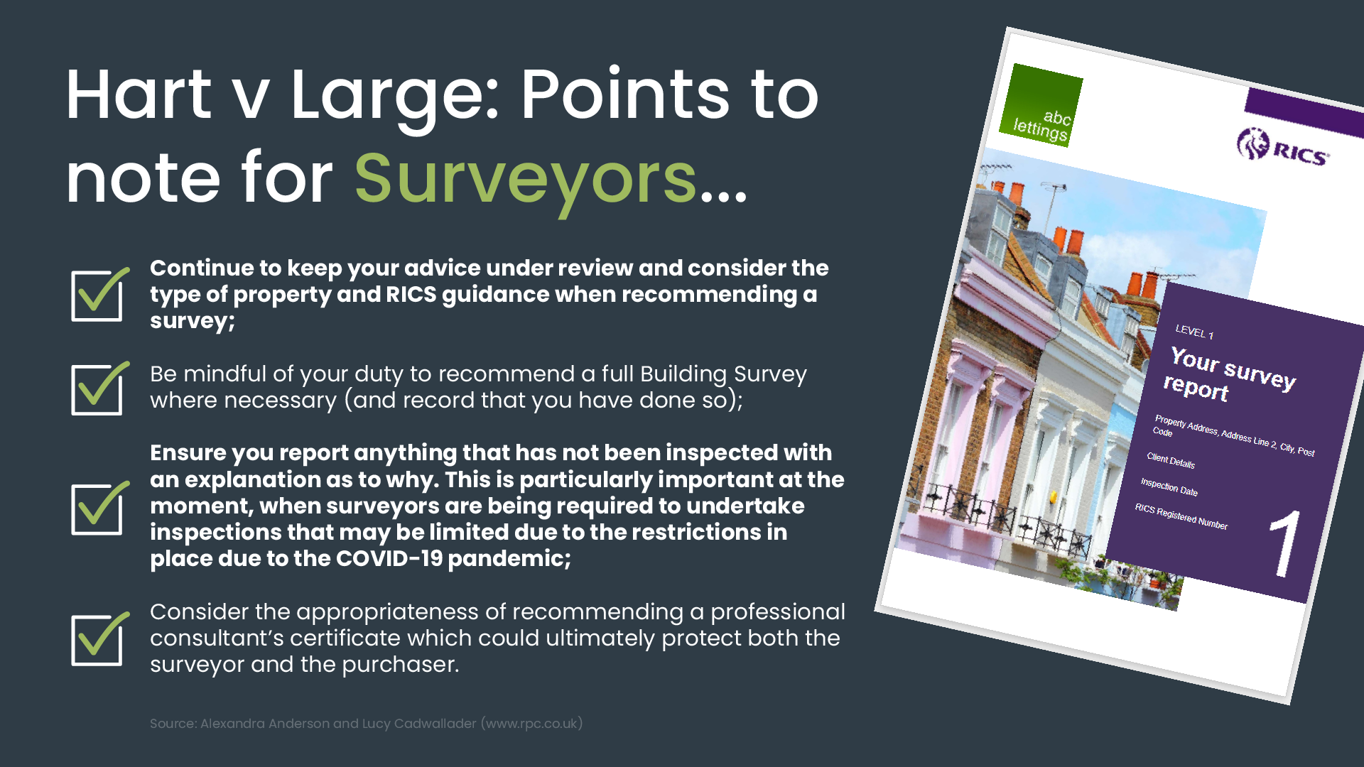 What can Hart v Large teach us about Surveyor compliance?